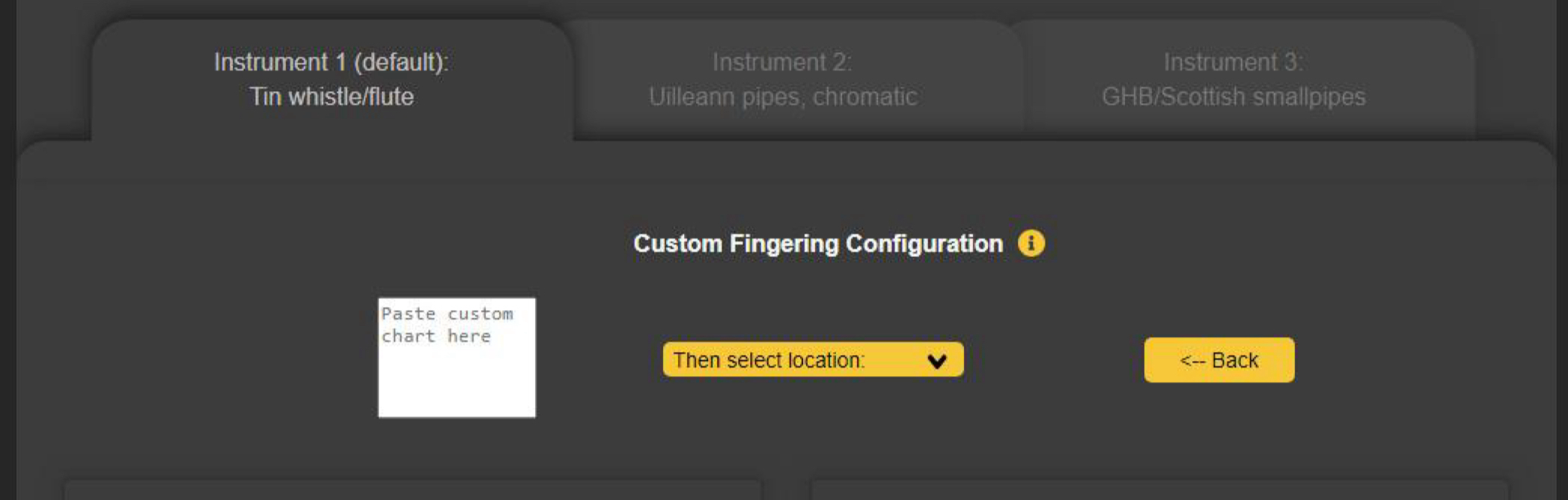 Configure Custom Instruments Panel